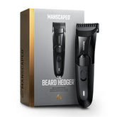 MANSCAPED Beard Hedger front view showing sleek trimmer and ergonomic grip benefit clarity