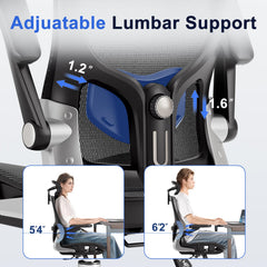 marrap lumbar adjustment mechanism visible for tailored lower-back support