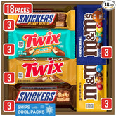 Mars variety front packaging showing mixed brands and count, highlights convenient sharing