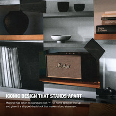 Marshall Stanmore III top controls closeup with tactile knobs for quick adjustments