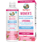 MARYRUTH'S bottle front peach label showing product and benefits