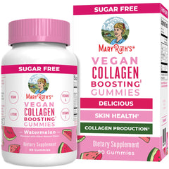 MARYRUTH'S front packaging showing 90-count collagen gummies, convenient daily support
