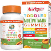 MARYRUTH'S front packaging showing toddler multivitamin benefits