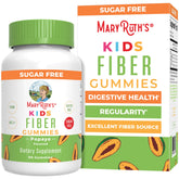 MARYRUTH'S front packaging showing sugar-free papaya fiber gummies and benefits