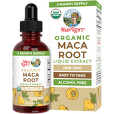 MARYRUTH'S front label view showing organic maca root and clear branding benefit clarity