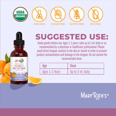MaryRuth's dropper dispensing 2 mL for accurate toddler dosing and convenience