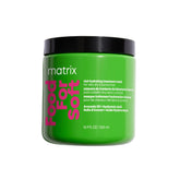 Matrix jar front view showing label and 16.9 fl oz size, promotes salon hydration