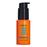MATRIX front packaging showing sleek 1 fl oz bottle and label, highlights portability