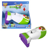 Mattel Buzz Lightyear gauntlet front view showing lights and buttons for immersive play