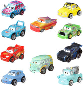Mattel front view of 10-pack showing variety and collectible convenience