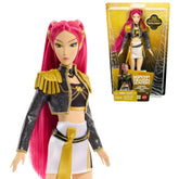 Mattel Mira front view showing stage outfit and singing feature benefit