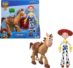 Mattel Jessie and Bullseye front packaging showing set benefits