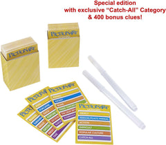 Mattel Games Pictionary pen and sketch board close-up highlighting erasable ink