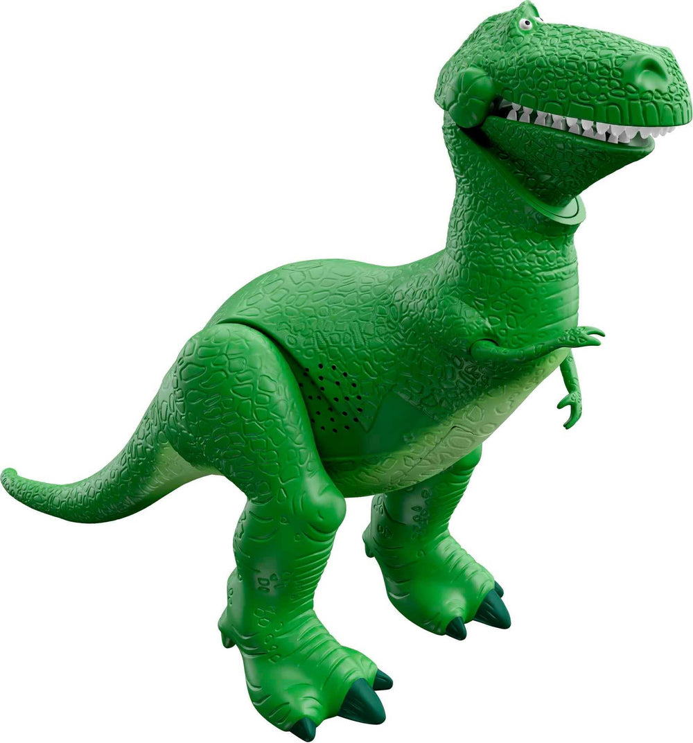 Mattel Rex front view showing full figure and playful pose, great for display