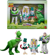 Mattel packaging chapel illustration showcasing Toy Story 5 scene and collector appeal