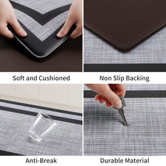 Mattitude runner and smaller mat side-by-side displaying size and placement options