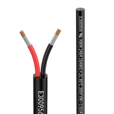 Matugajp 16AWG 16/2 50FT front view showing two-conductor cable and black jacket for versatile wiring