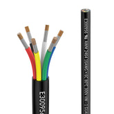 Matugajp front view of 100ft 16 AWG 6-conductor cable with clear labeling for easy identification