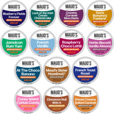 Maud’s front box of 80ct decaf pods showing variety and convenience