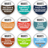 MAUD'S front packaging showing 80-count variety pack and clear assortment benefits