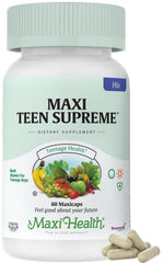 Maxi Health front packaging showing bottle and product benefit