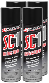 Maxima SC1 four-pack front packaging showing cans and label benefit