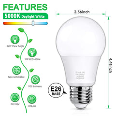 MAXvolador A19 bulb side profile highlighting slim, efficient design benefit