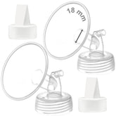 Maymom 18mm flange front view showing precise fit and secure seal benefit