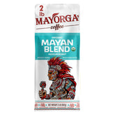 Mayorga front packaging showing 2 lb bag and organic badge for reliable freshness