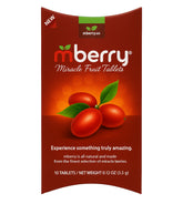 mberry front packaging showing tablets and benefits