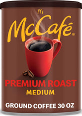 McCafé front canister showing brand and 30 oz size for fresh storage