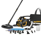 McCulloch MC1375 front canister view showing compact design and mobility benefit