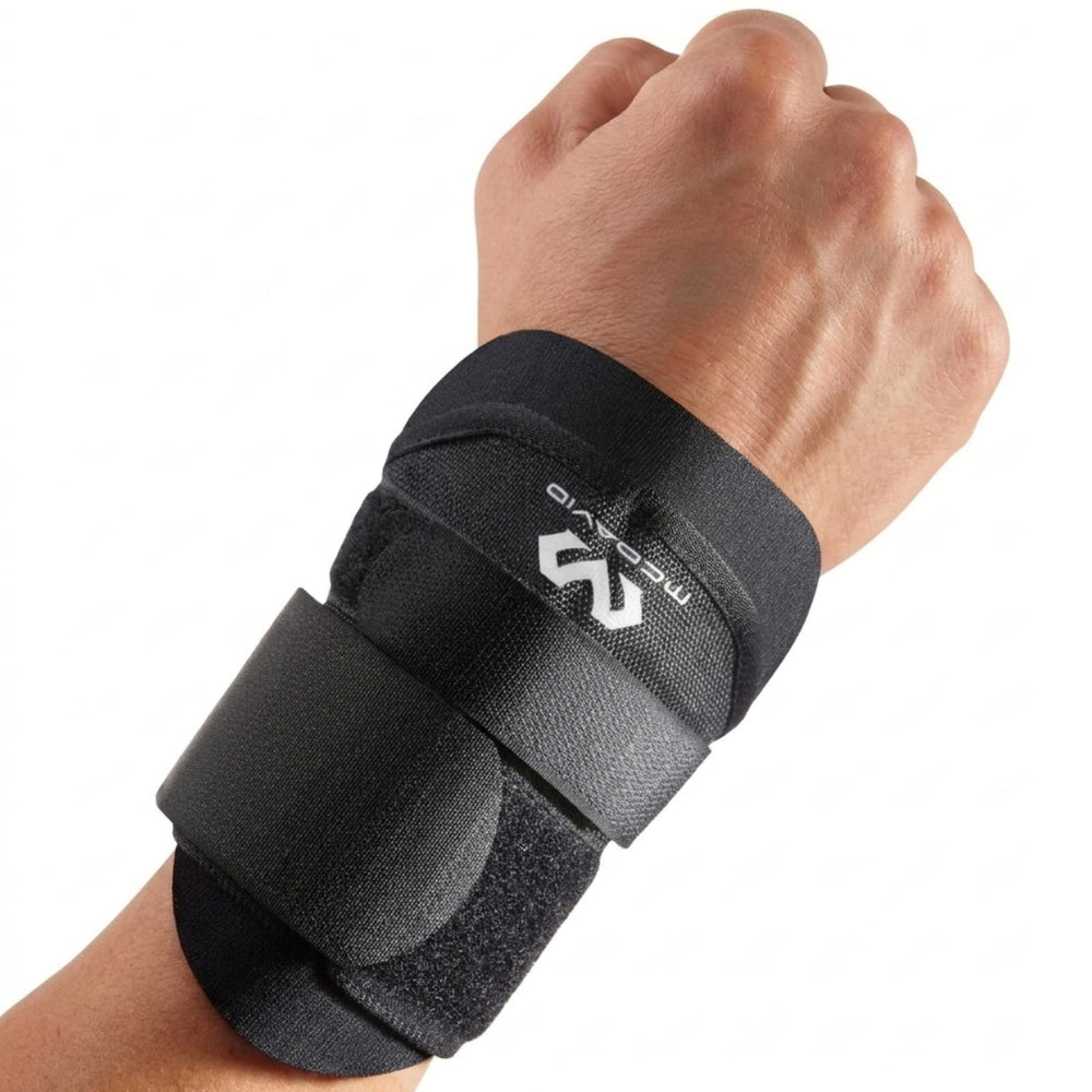 McDavid wrist brace front view showing low-profile support and fit