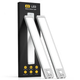 MCGOR front view of under cabinet light pack shows product and benefits