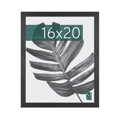 MCS Studio Gallery front view showing black woodgrain frame and centered 16x20 artwork benefit: elegant display