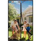 Mdavo front view of mesh screen door showing full coverage and airflow benefit