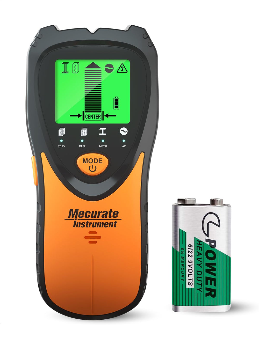 Mecurate front view showing scanner and controls for quick accurate detection