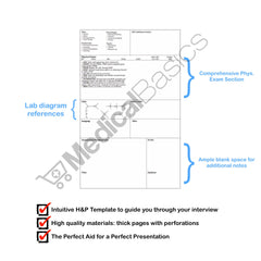 Medical Basics perforated page close-up showing clean tear lines for easy removal