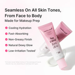medicube spread on hand demonstrating fast absorption and non-greasy finish