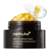 medicube jar front view showing capsule cream for bright, even skin