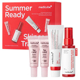 medicube travel kit front packaging showing compact trio and portability benefit