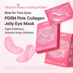 medicube close-up of pink hydrogel texture for deep hydration