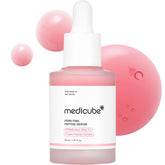 medicube bottle front packaging showing product and glow benefits