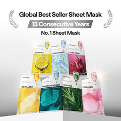 MEDIHEAL sheet texture close-up highlighting thin, adherent material