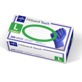 Medline FitGuard Touch front box showing product count and benefits
