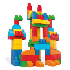 MEGA BLOKS open bag filled with 150 blocks, simplifies cleanup and transport