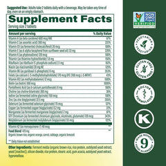 MegaFood tablet in hand showing size and portion for accurate dosing