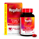 MegaRed front bottle 60ct showing clear labeling and convenient size benefit