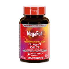 MegaRed label details with concentration and omega amounts visible