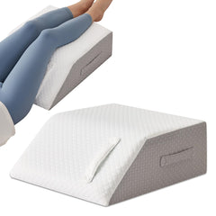 MEGCXIT front view of leg wedge showing ergonomic shape and comfortable support